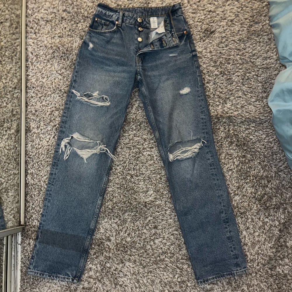 H&M &denim 90’s Boyfriend Jeans High Waist Size 0/32